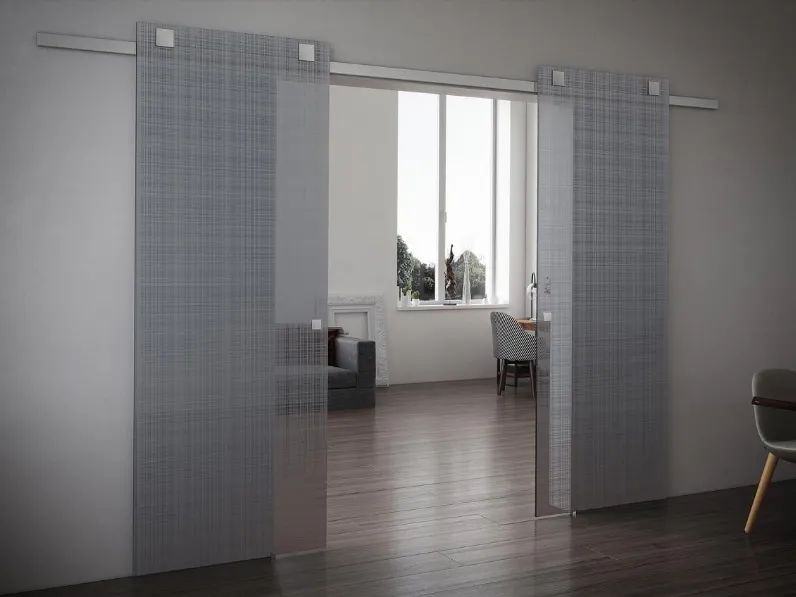 Porta per interni scorrevole Tekno Tre Galles di Foa