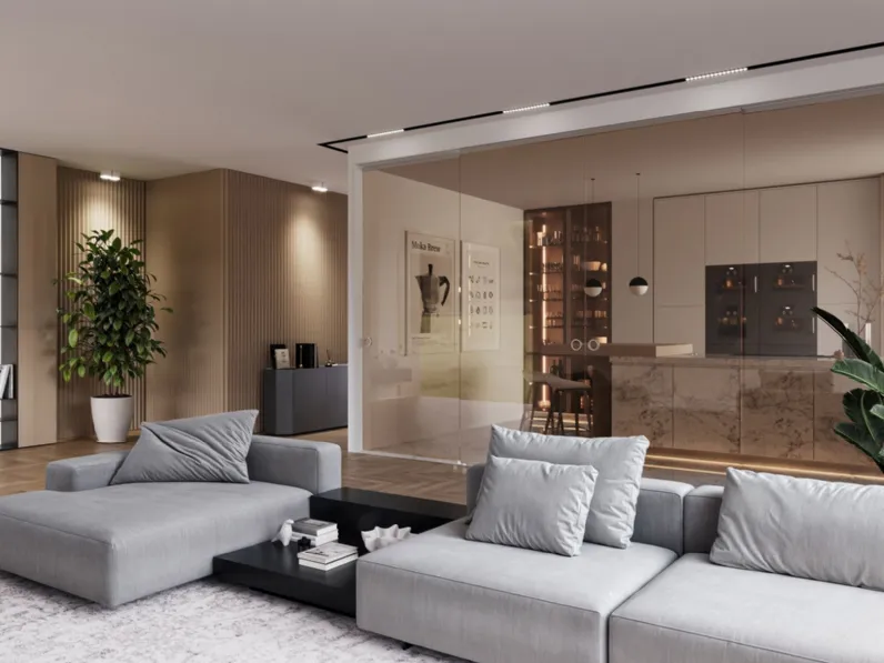 Porta per interni scorrevole Thira Brill di Movi