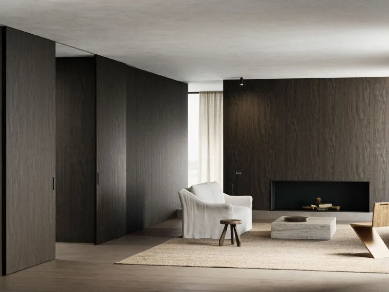 Porta per interni scorrevole Wood VWall di Viva