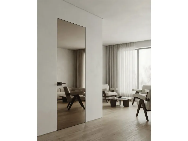 Porta per interni Vitra Battente a filo muro di Henry Glass