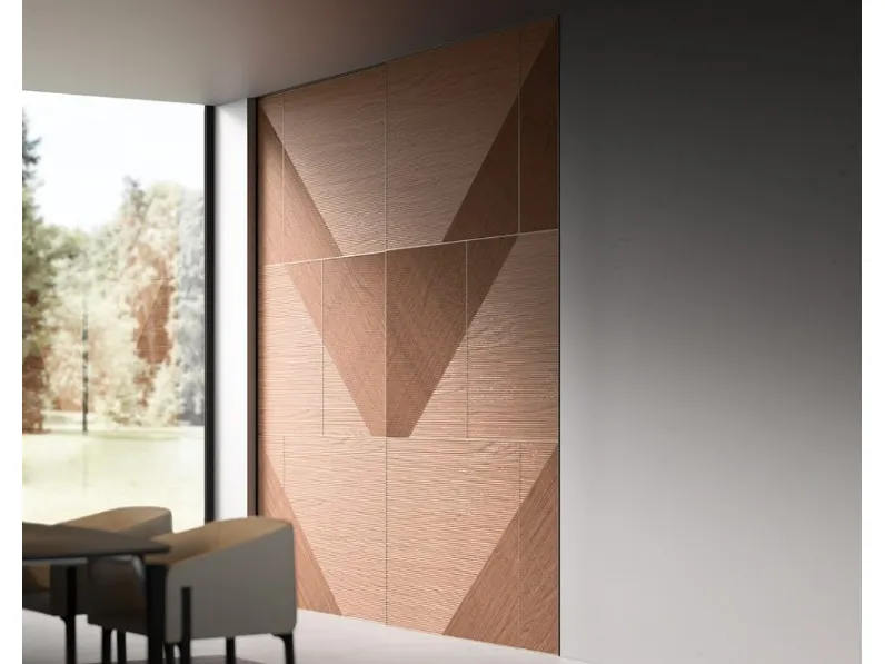 Porta scorrevole in legno per interni Wall Code Cinetica di ADL
