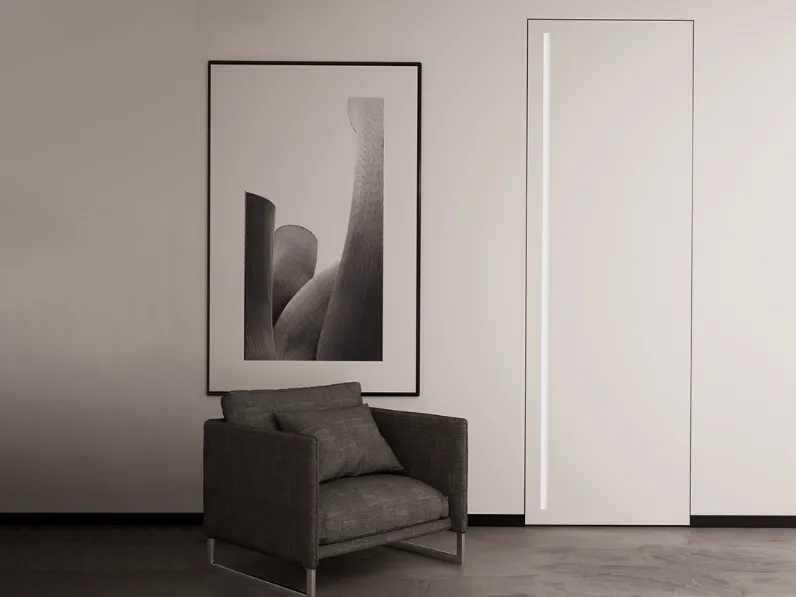 Porta per interni a filo muro con led XDoor di Staino & Staino