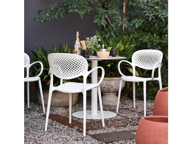 Sedia Abby Forata di Connubia Outdoor