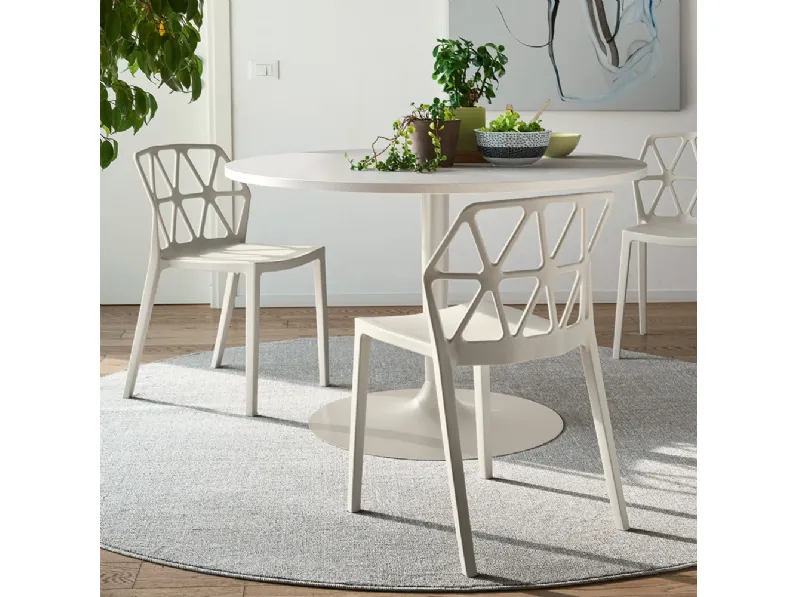 Sedia impilabile Alchemia di Connubia Outdoor