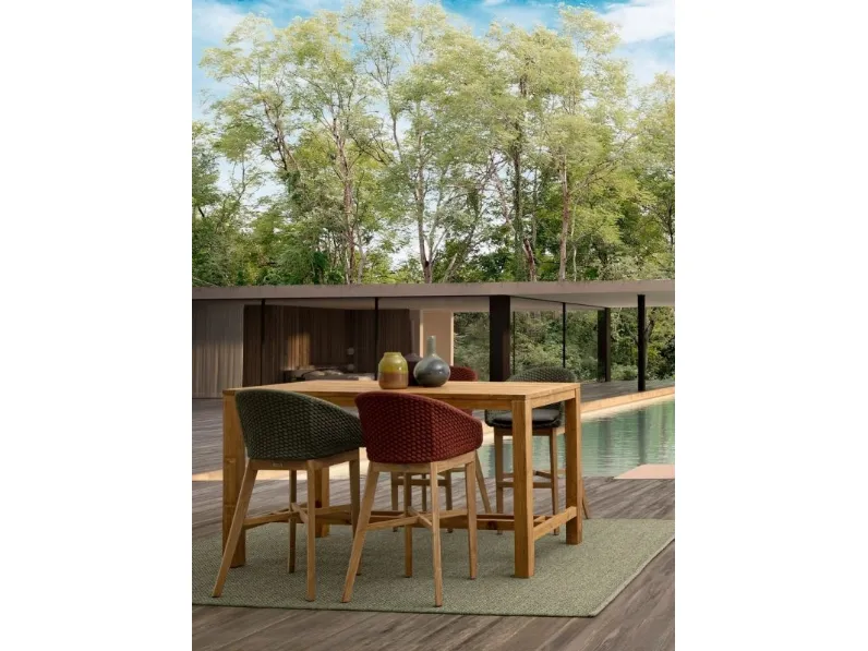 Tavolo Maricruz in teak riciclato di Bizzotto