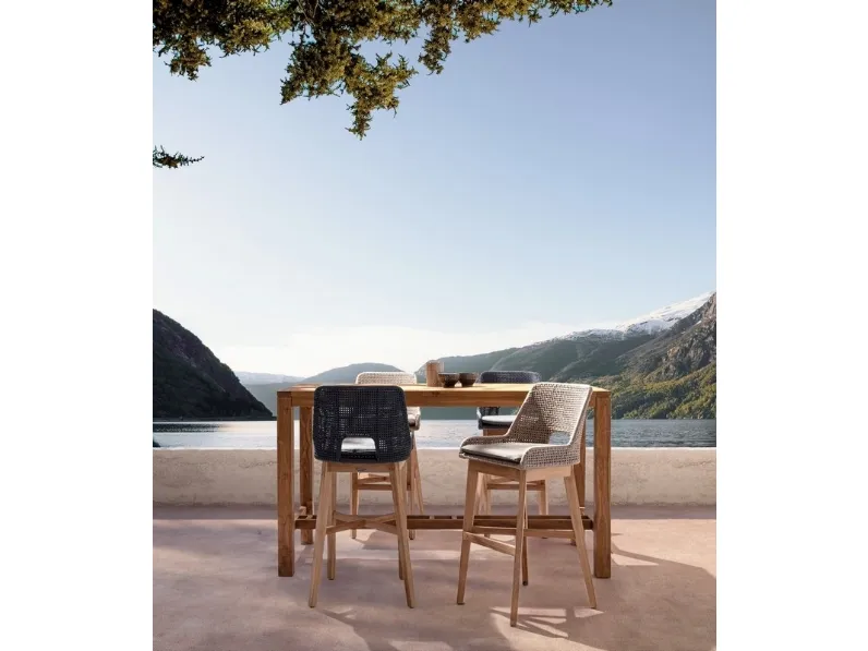 Tavolo Maricruz in teak riciclato di Bizzotto