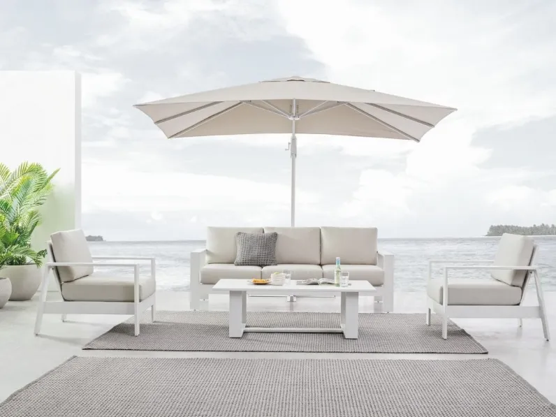 Arredo da esterno in alluminio e tessuto Baltic di Bizzotto