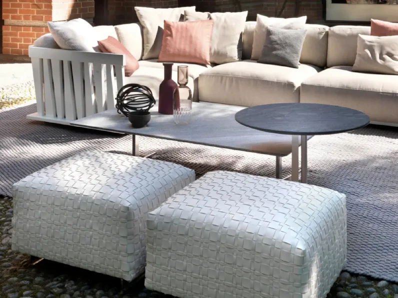 Pouf in gomma poliuretanica Bangkok Outdoor di Flexform