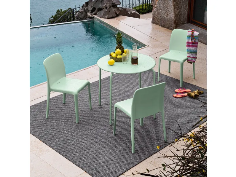 Sedia impilabile Bayo in polipropilenedi Connubia Outdoor