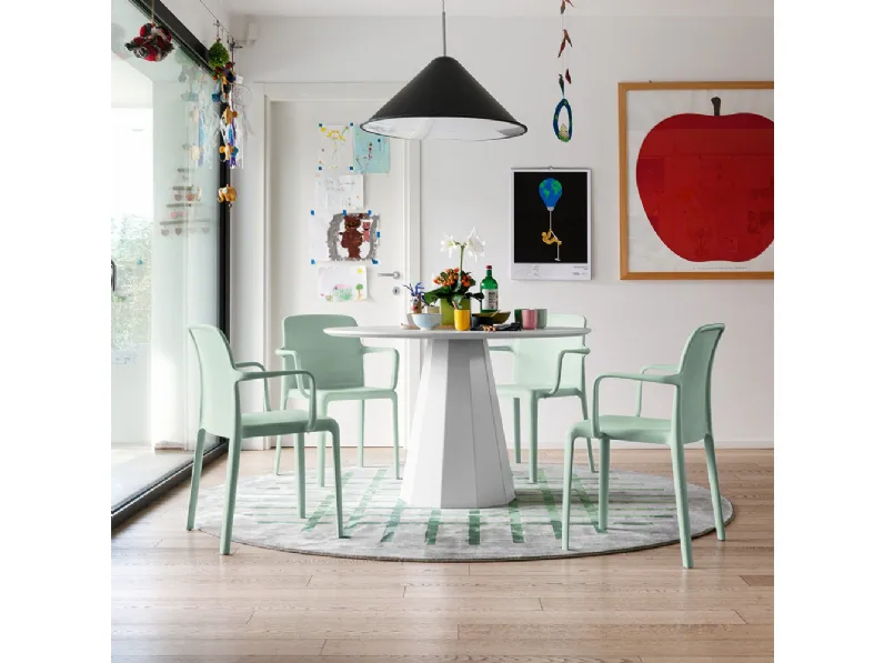 Sedia impilabile Bayo in polipropilenedi Connubia Outdoor