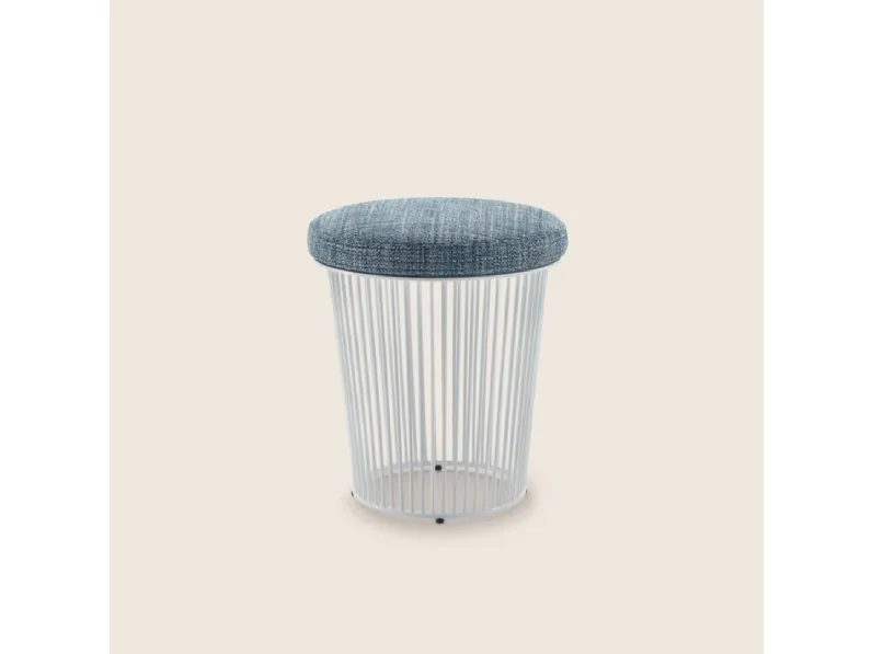Pouf Berry Outdoor in tessuto e metallo di Flexform