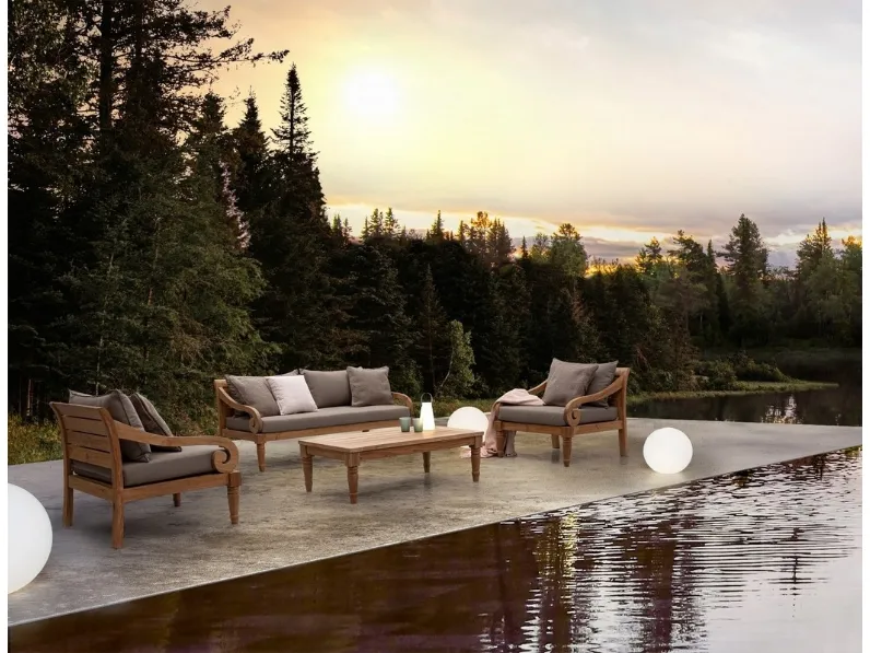 Arredo da esterno in Teak Karuba di Bizzotto