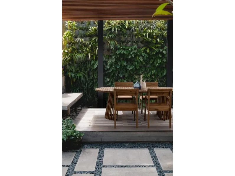 Sedia Rodano in legno di acacia di Bizzotto