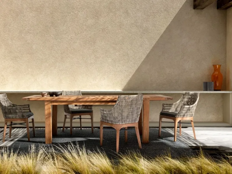 Tavolo in Teak riciclato Bounty di Bizzotto