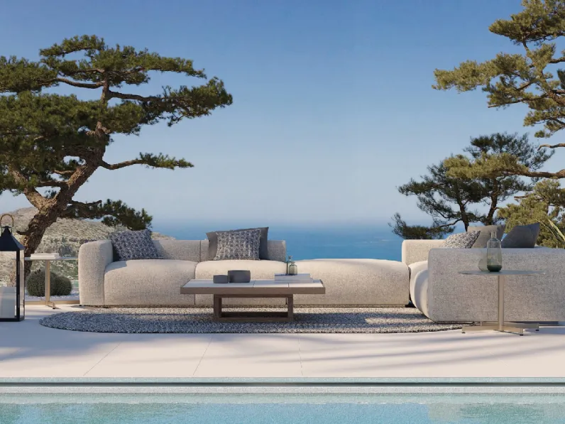 Divano Mahè in tessuto imbottito di Braid