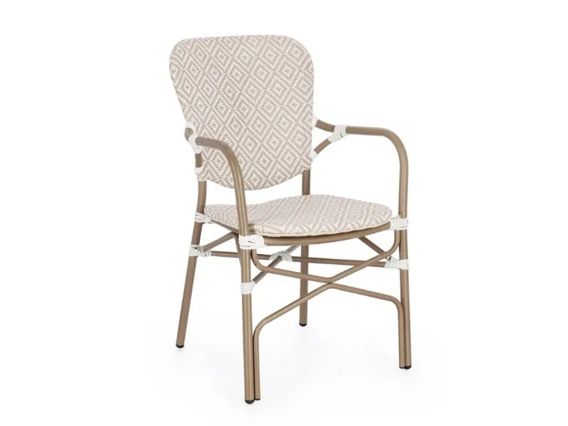 Sedia Cadeira in textilene e alluminio di Bizzotto