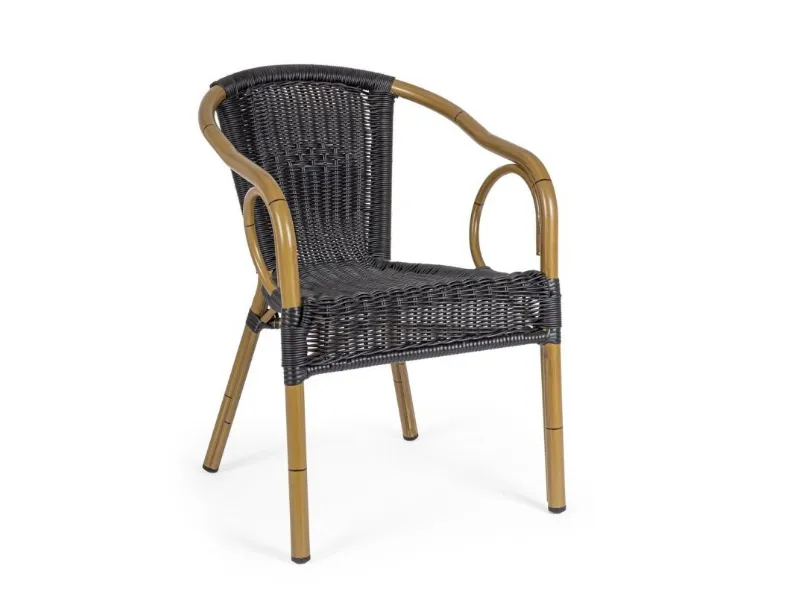 Sedia Cala in fibra sintetica tonda di Bizzotto