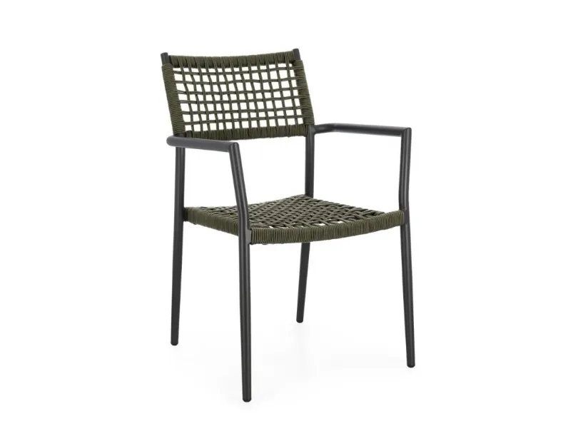 Sedia Caleta in corda e alluminio di Bizzotto