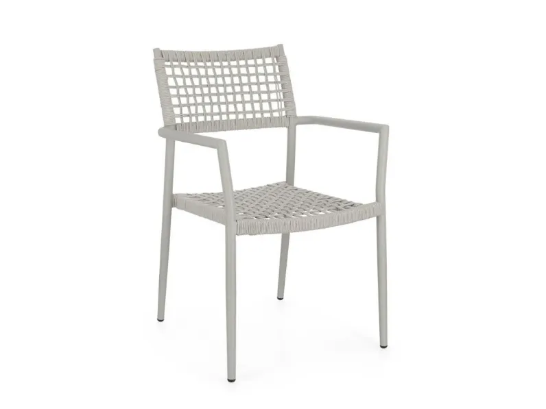 Sedia Caleta in corda e alluminio di Bizzotto