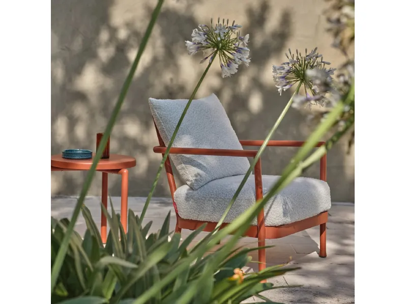 Poltroncina Camargue in alluminio di Flexform