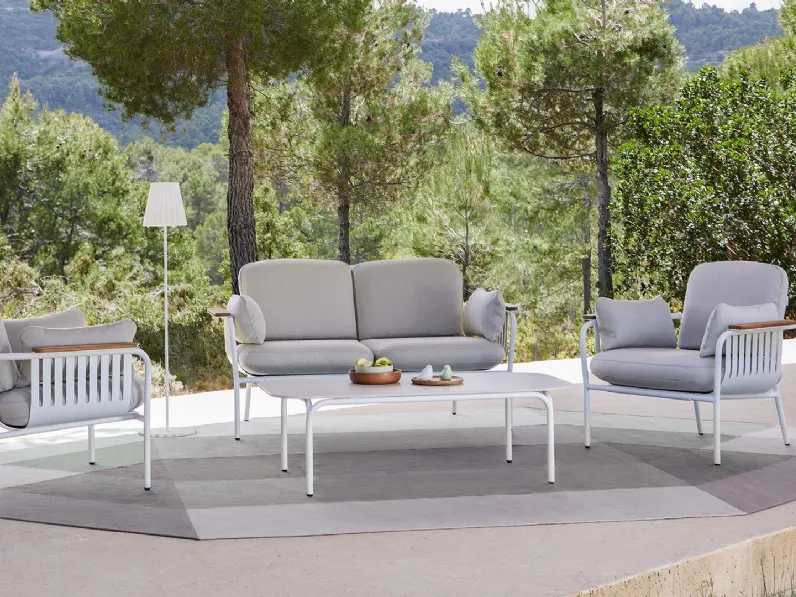 Arredo da esterno Capa in metallo con cuscini in tessuto di Gandia Blasco