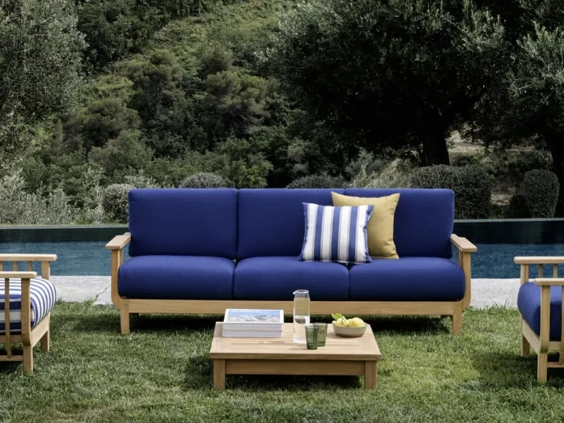 Arredo da esterno in teak Chelsea di Unopiu