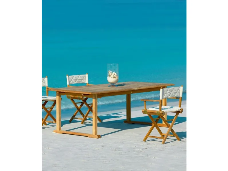 Tavolo Allungabile Chelsea in teak di Unopiu