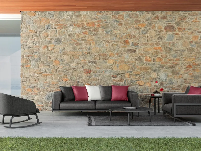Arredo da esterno in tessuto e alluminio CleoSoft Alu di Talenti