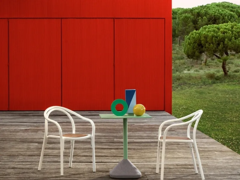 Tavolino da esterno Concrete di Pedrali