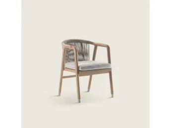 La Sedia Crono Outdoor di Flexform unisce design iconico e resistenza per spazi esterni eleganti.