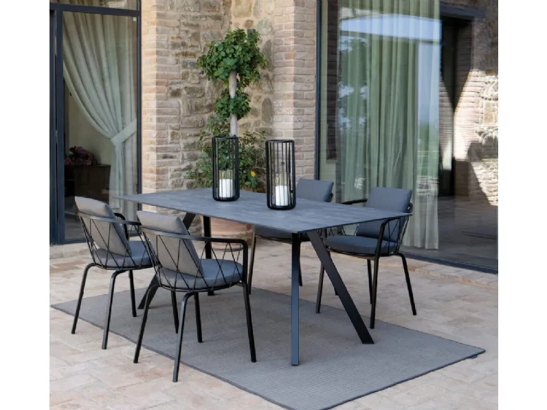 Sedia e Tavolo Daisy in metallo di Vermobil