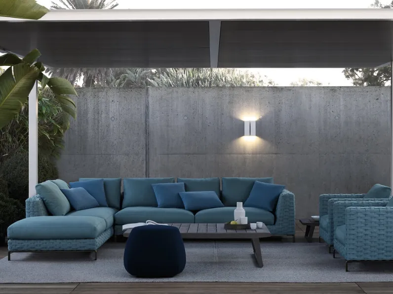 Arredo da esterno Ray Fabric in tessuto imbottito e intreccio in fibra di polipropilene Ray Outdoor Fabric di B&B Italia
