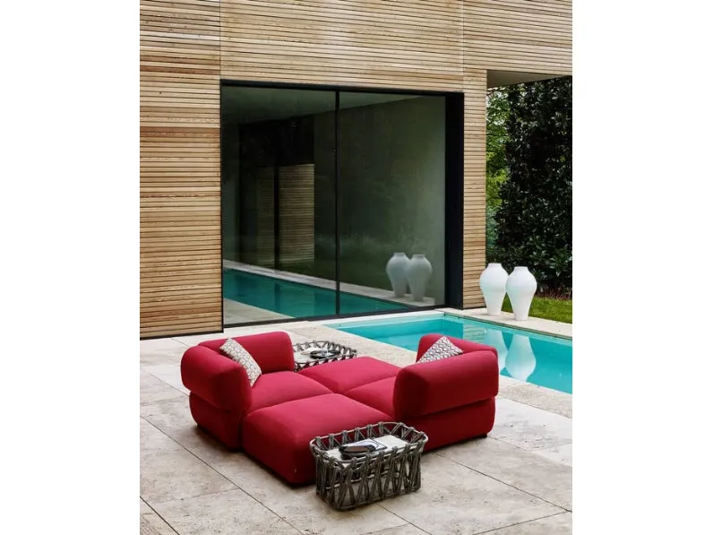 Divano e Pouf Butterfly di B&B Italia