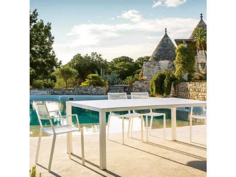 Tavolo e Sedie in alluminio Easy Omnia Selection di Fast