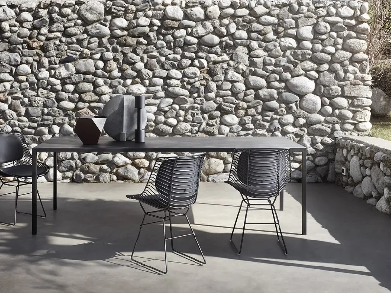 Sedia in acciaio Flow Filo di MDF Italia