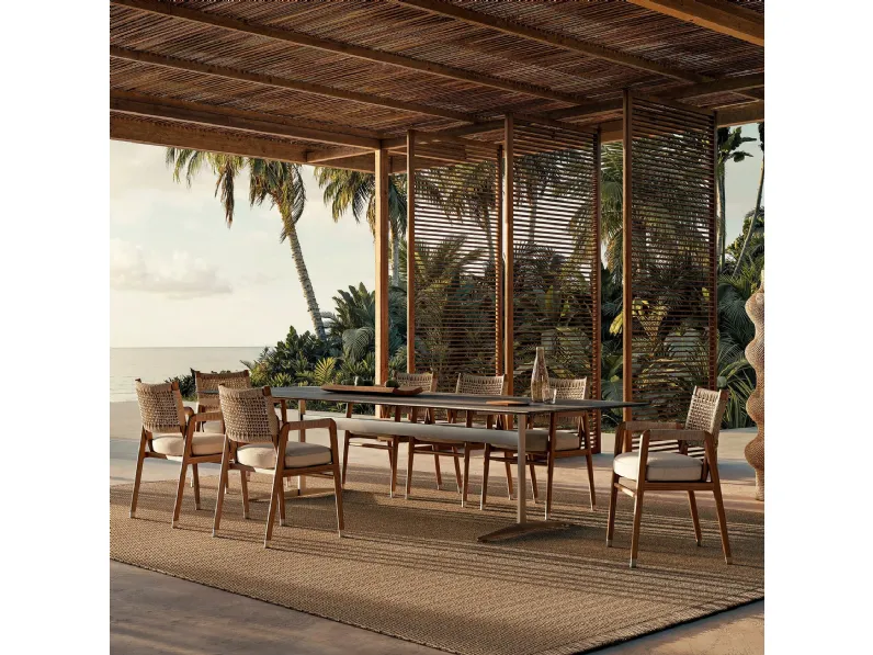 Tavolo in pietra Fly Outdoor di Flexform