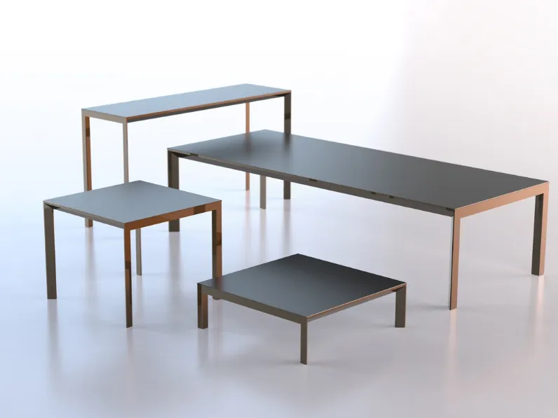 Tavolino da giardino Frame Aluminium Low Table di Vondom