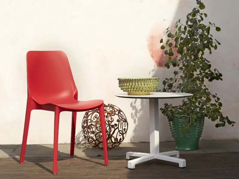 Sedia da giardino senza braccioli Ginevra di Scab Design