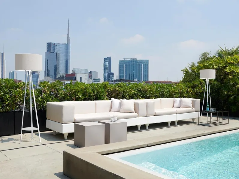 Divano Happy Life in tessuto e polietilene di Slide