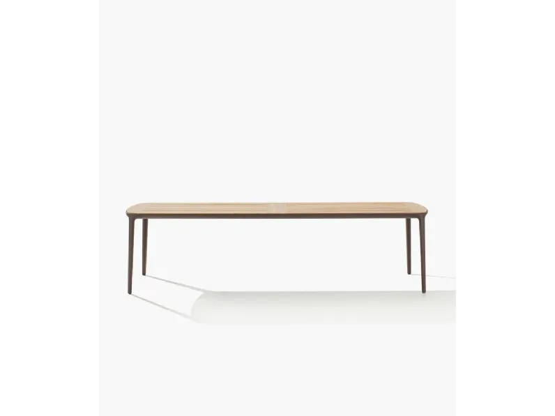 Tavolo Henry in massello diTeak di Poliform