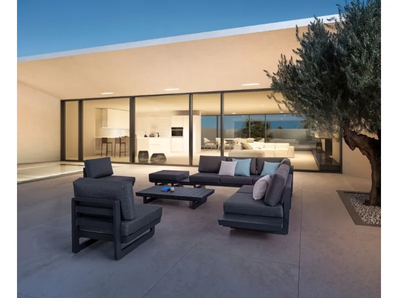 Arredo da esterno Infinity in alluminio e tessuto di Bizzotto