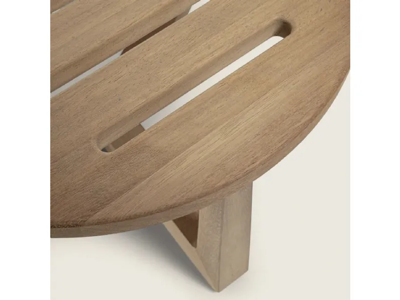 Tavolino in massello di Iroko Jiff Outdoor di Flexform