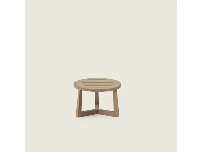 Tavolino in massello di Iroko Jiff Outdoor di Flexform