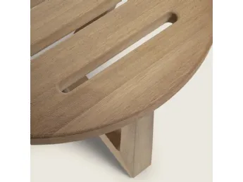 Tavolino Jiff Outdoor in massello di Iroko da Flexform