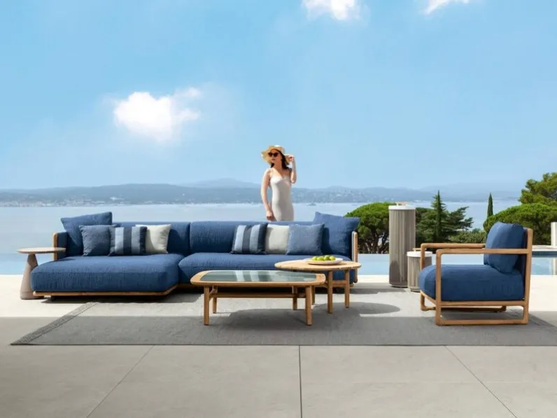 Arredo da esterno Jun in legno e tessuto di Talenti