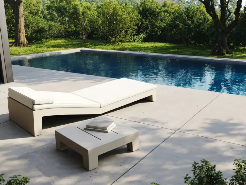 lettino prendisole Jut Sun Chaise di Vondom
