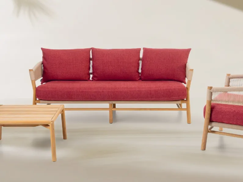 Salottyo da esterno Kilt Lounge Set di Ethimo