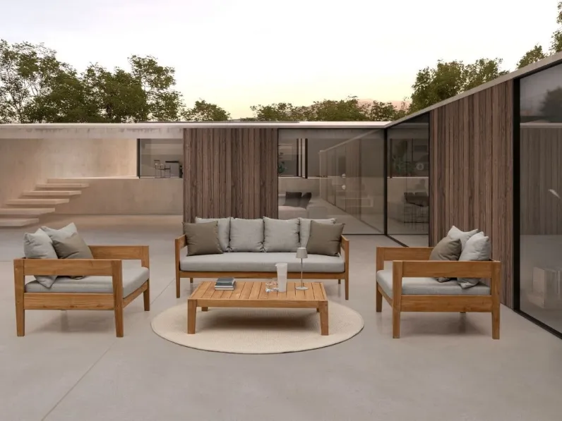  Arredo da esterno in Teak Kobo di Bizzotto