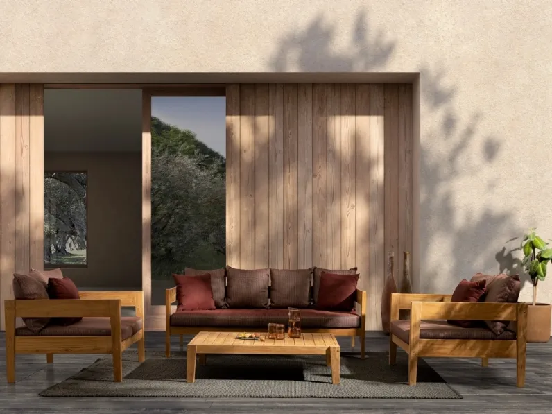  Arredo da esterno in Teak Kobo di Bizzotto
