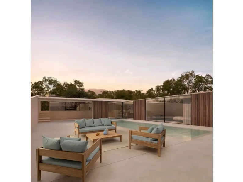  Arredo da esterno in Teak Kobo di Bizzotto